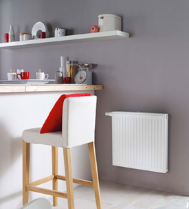 Radiateur installé dans un esapce de vie