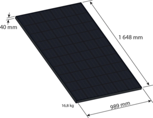 dimension d'un panneau photovoltaïque